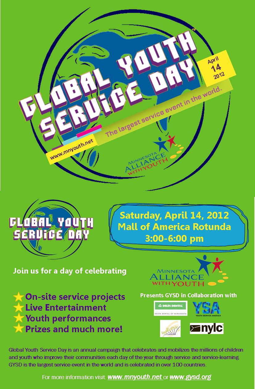 Global Youth Service Day graphic