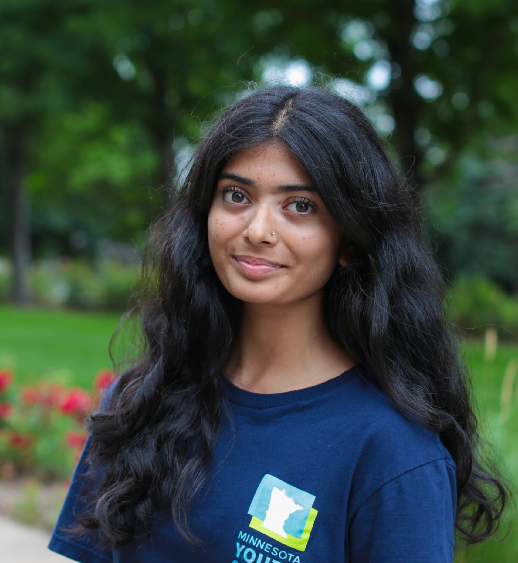 Headshot of Srivi Vishnubhatla (she/her)