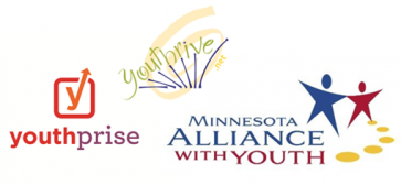 logos for MN Alliance with Youth, Youthprise and Youthrive